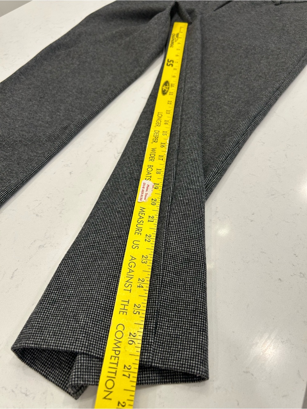LOFT Dark Gray Cropped Tailored Ponte Pants - Picture 8 of 8